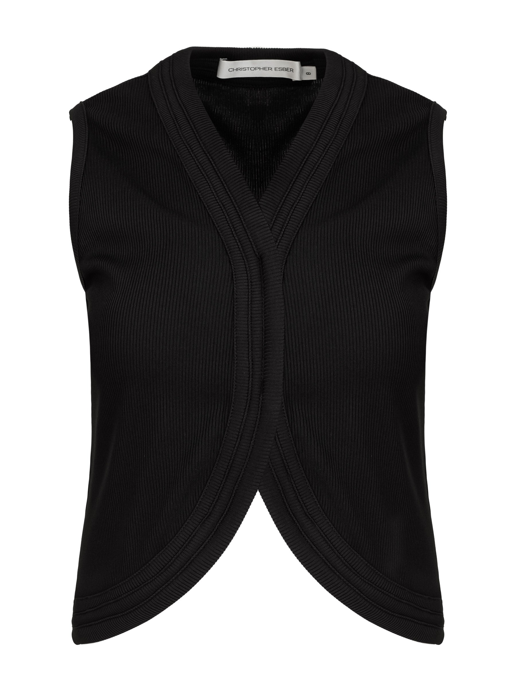 Christopher Esber | Multi Bind Rib Vest Top | The UNDONE