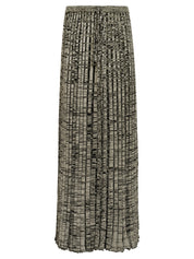Christopher Esber | Bone and Black Pleated Knit Tie Skirt | The UNDONE