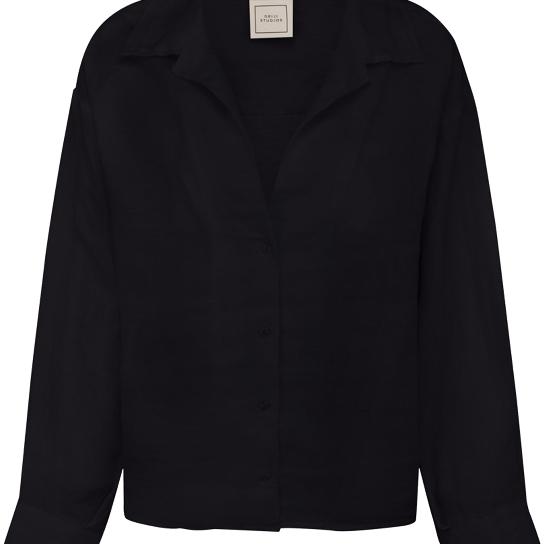 Deiji Studios | The Moment Shirt in Deep Black | The UNDONE