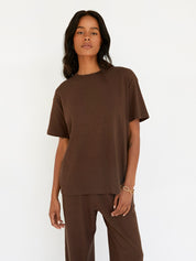 Deiji Studios | The Notes Tee in Brown | The UNDONE