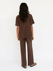 Deiji Studios | The Notes Pant in Brown | The UNDONE