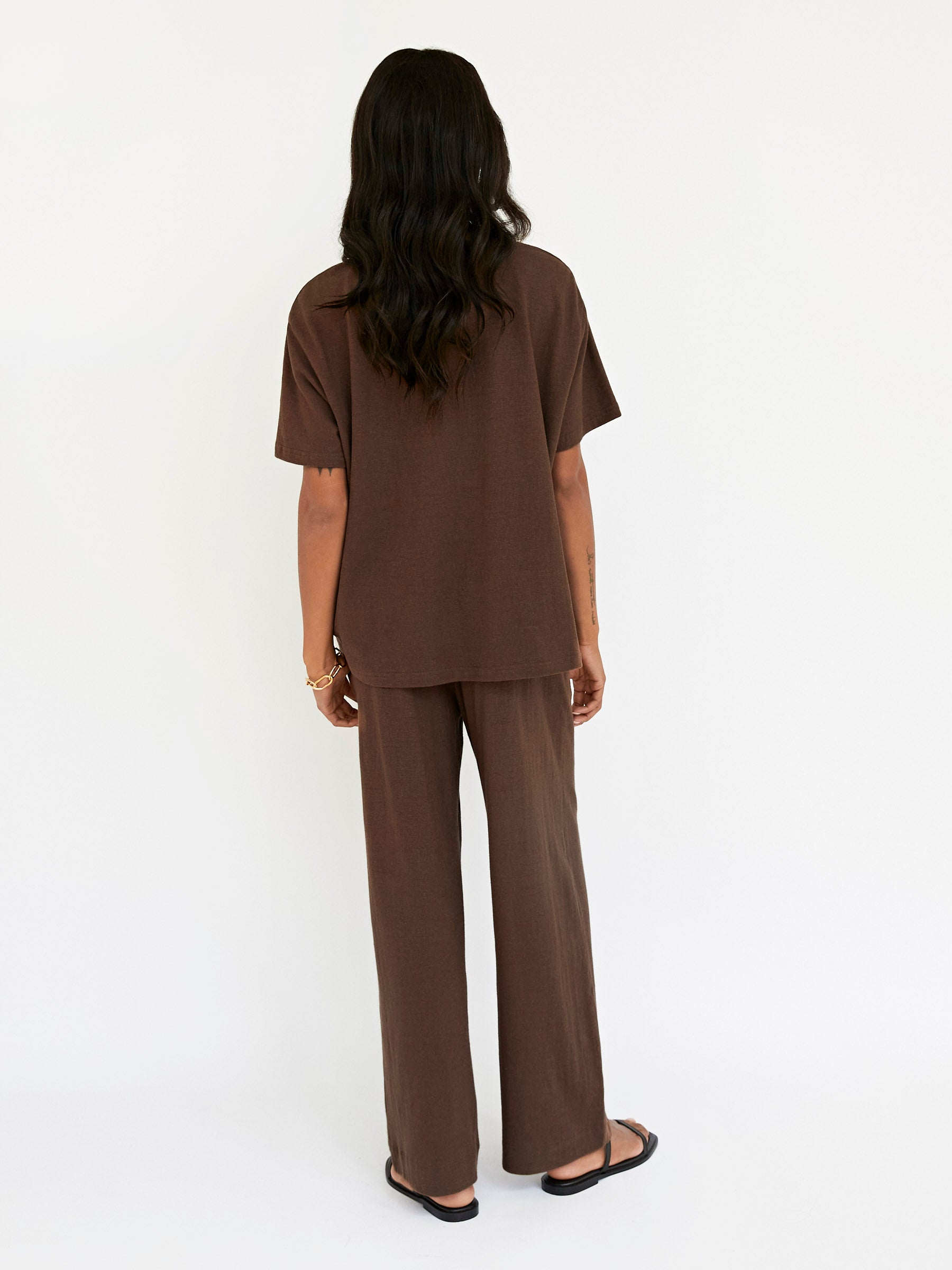 Deiji Studios | The Notes Pant in Brown | The UNDONE