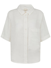 Deiji Studios | Vintage White The Pocket Shirt | The UNDONE