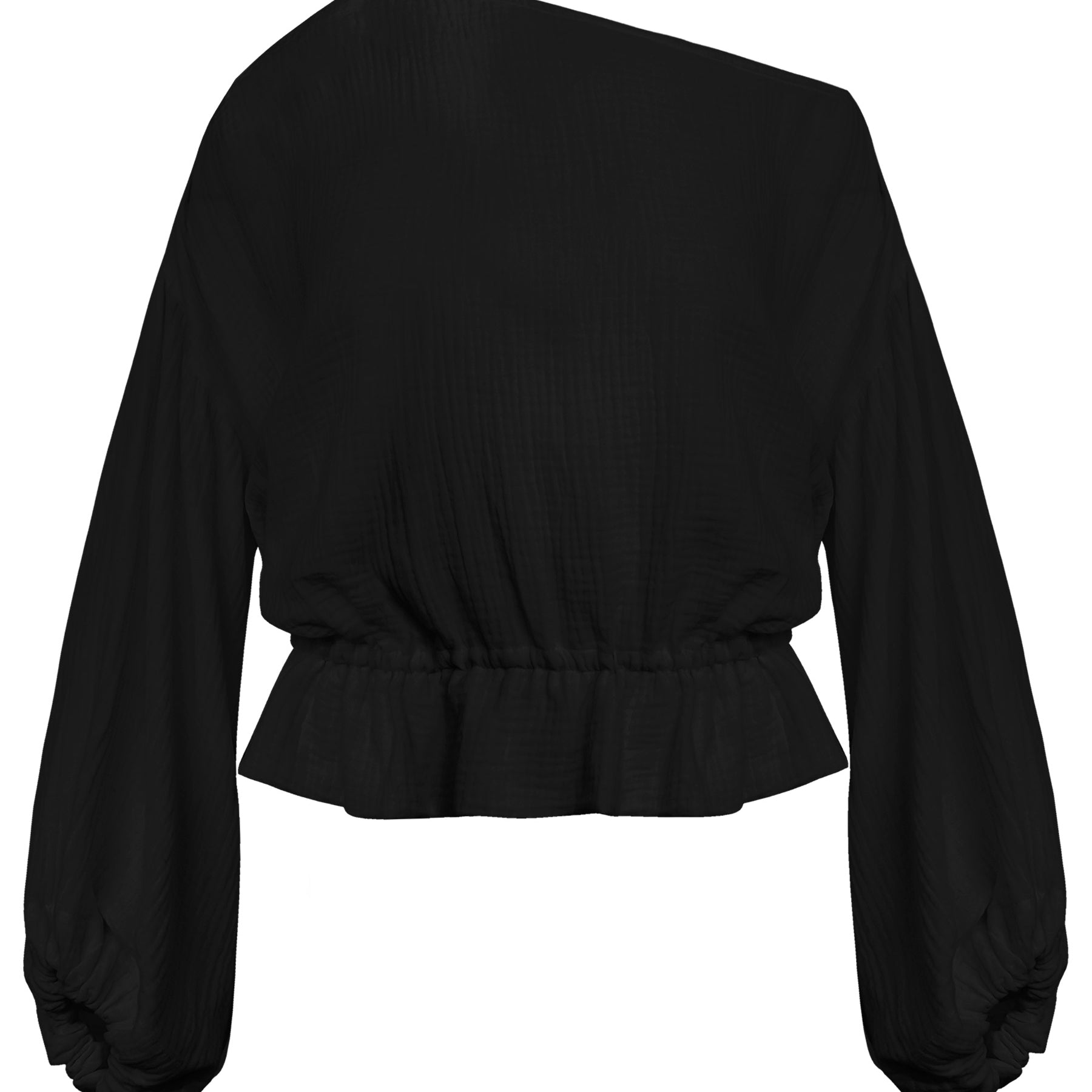 Dominique Healy | Anna Frill Blouse in Black | The UNDONE
