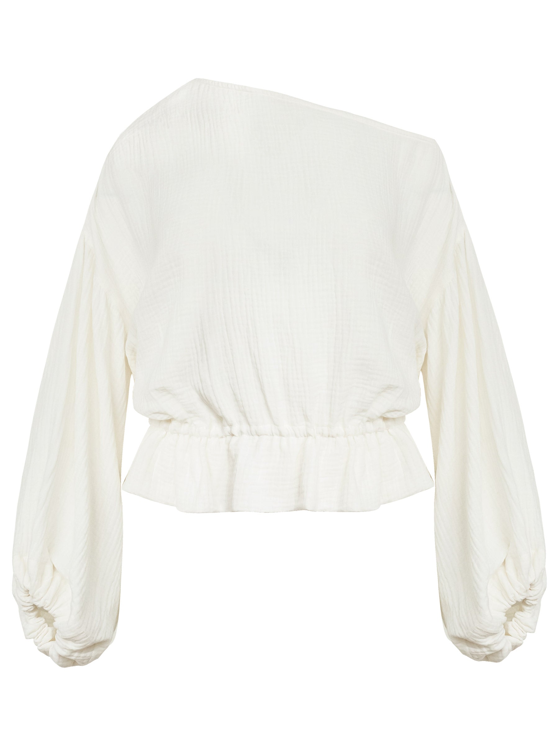 Dominique Healy | Anna Frill Blouse in Ivory | The UNDONE