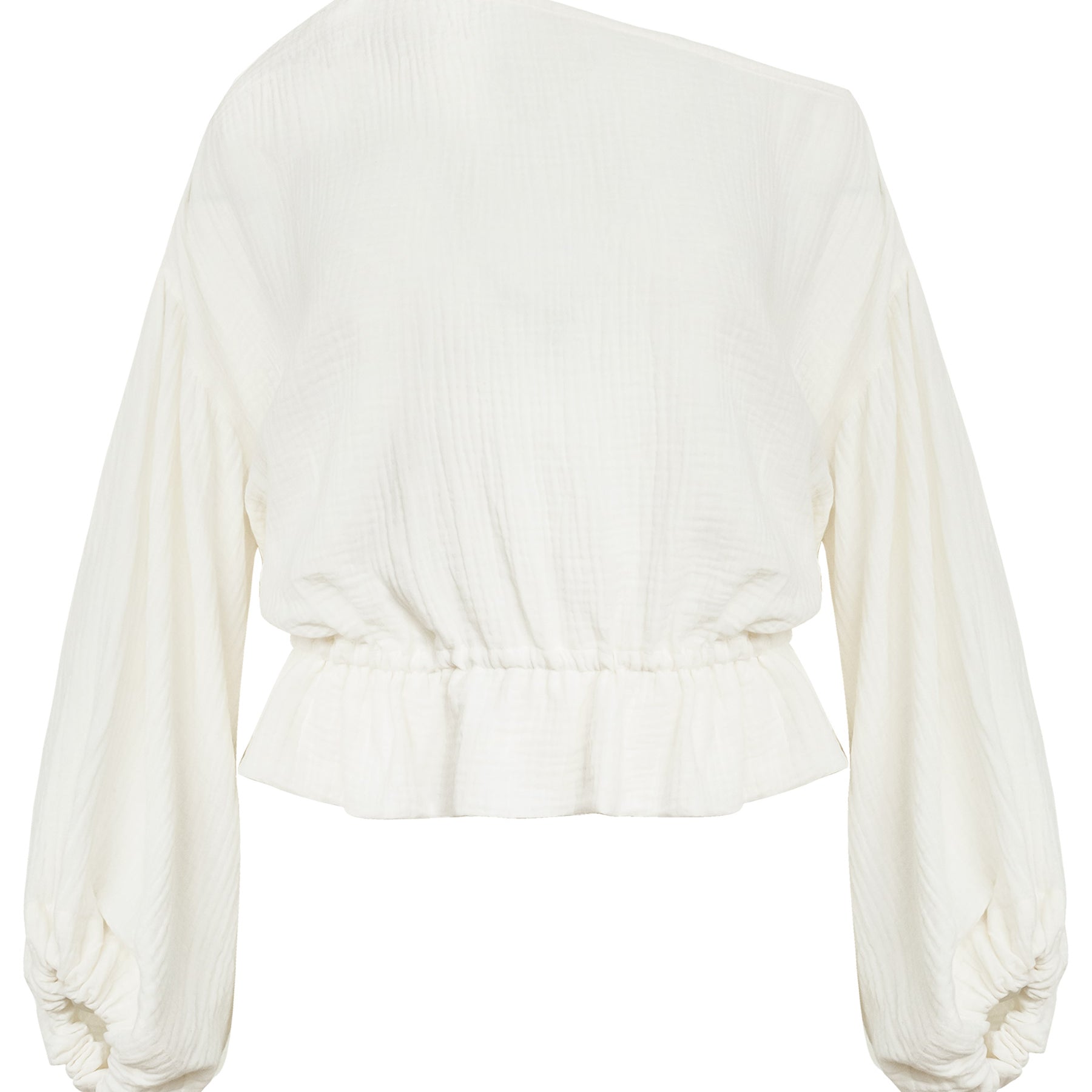Dominique Healy | Anna Frill Blouse in Cream | The UNDONE