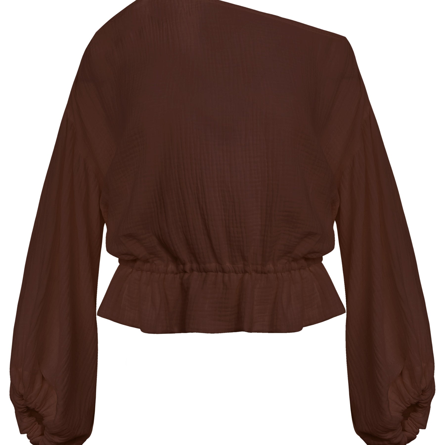 Dominique Healy | Anna Frill Blouse in Raisin | The UNDONE