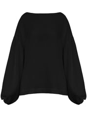 Dominique Healy | Bella Blouse in Black | The UNDONE