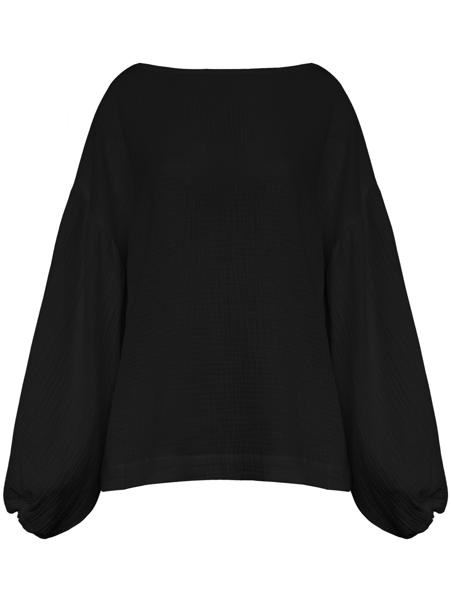 Dominique Healy | Bella Blouse in Black | The UNDONE