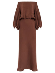 Dominique Healy | Louie Dress in Raisin | The UNDONE