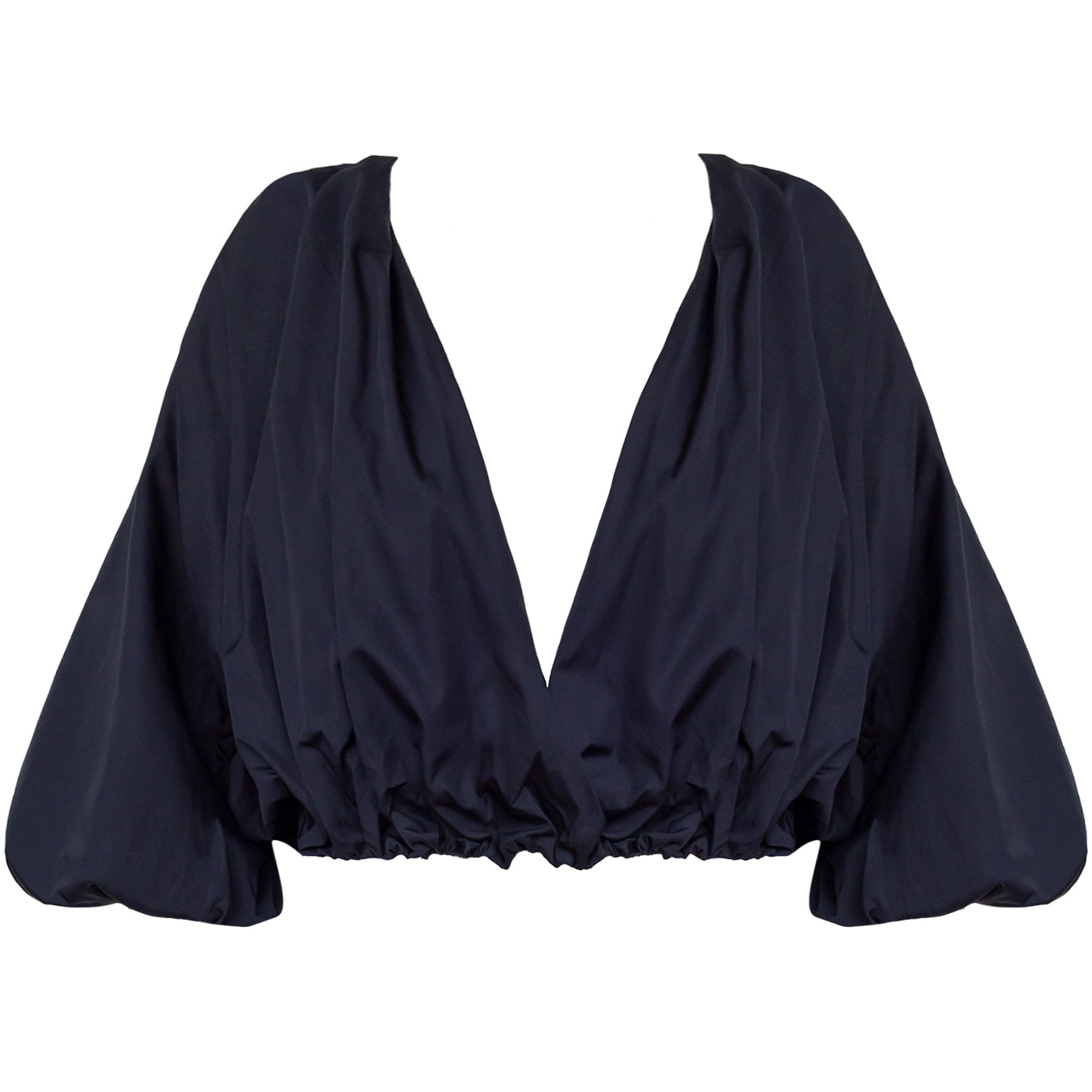 Esse Studios | French Navy Collected Cross Front Blouse | The UNDONE