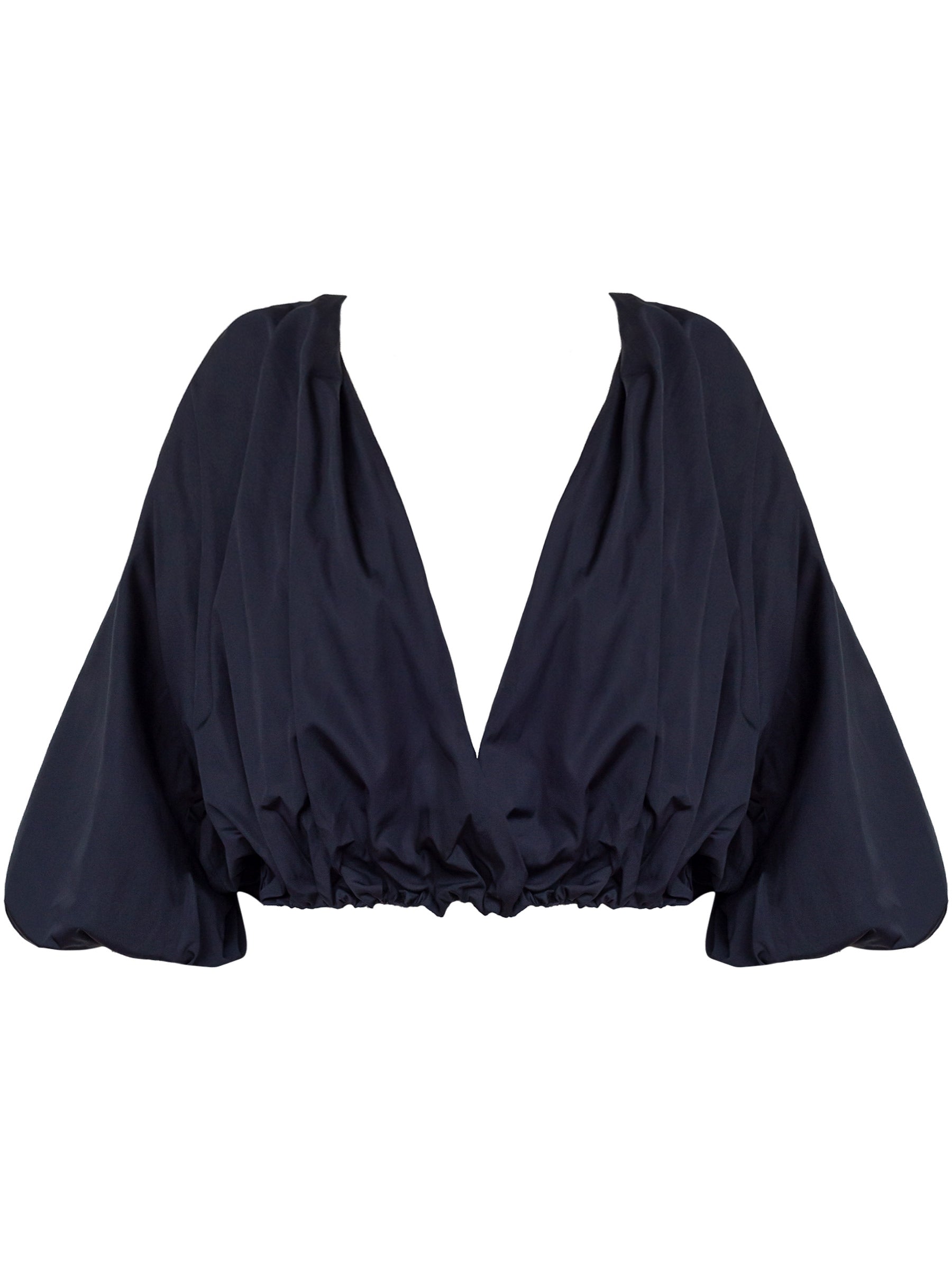 Esse Studios | French Navy Collected Cross Front Blouse | The UNDONE