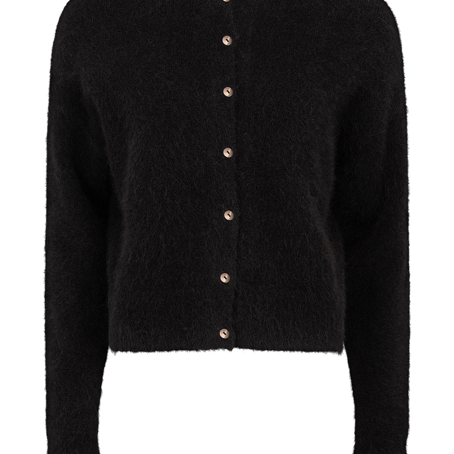 Harris Tapper | Hoppen Cardigan in Fluffy Black | The UNDONE