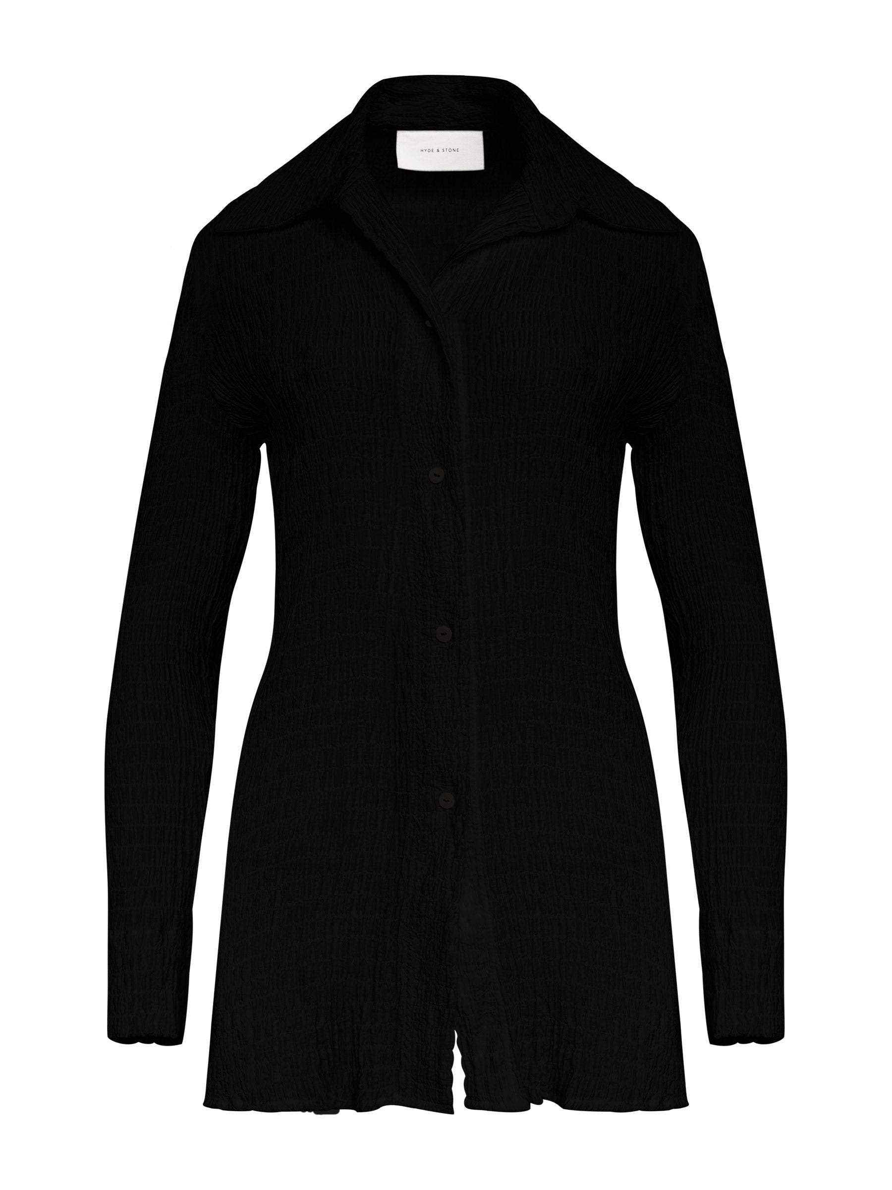 Hyde & Stone | Anastasia Shirt in Black | The UNDONE