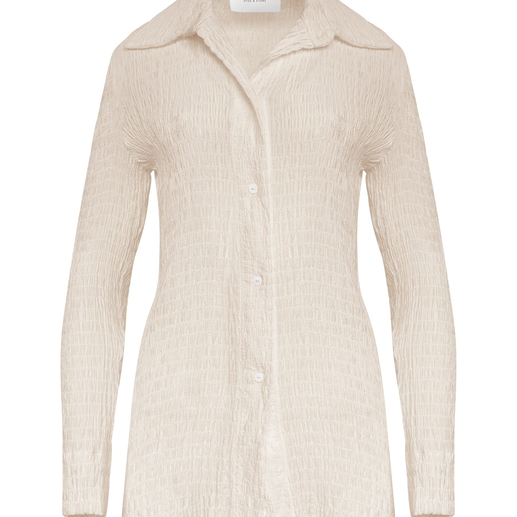 Hyde & Stone | Anastasia Shirt in Cream | The UNDONE