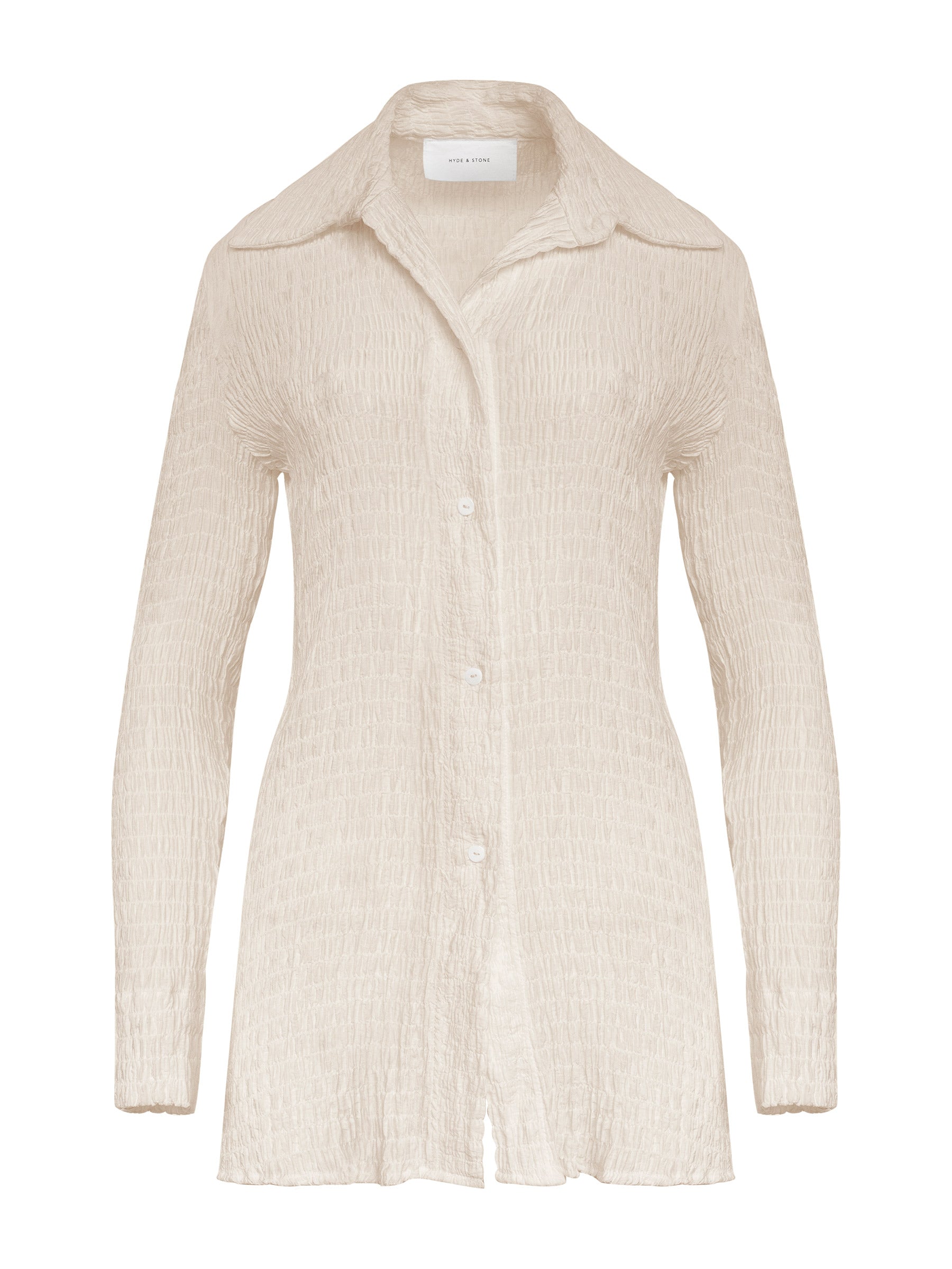 Hyde & Stone | Anastasia Shirt in Cream | The UNDONE