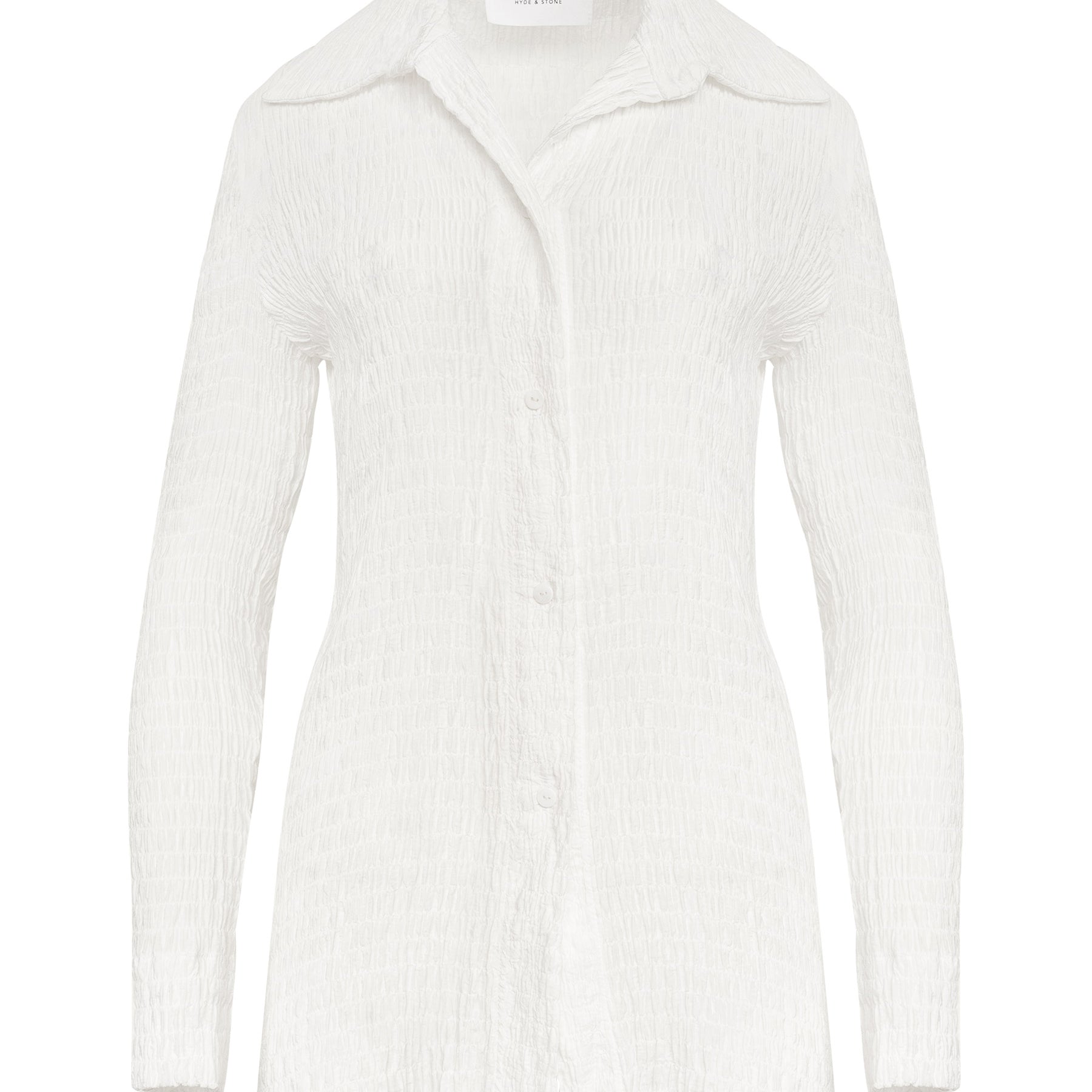 Hyde & Stone | Anastasia Shirt in White | The UNDONE