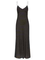 Matteau | Low Back Slip Dress in Polka Dot | The UNDONE