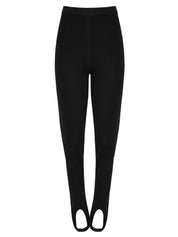 Nanushka | Lia Stirrup Pants in Black | The UNDONE