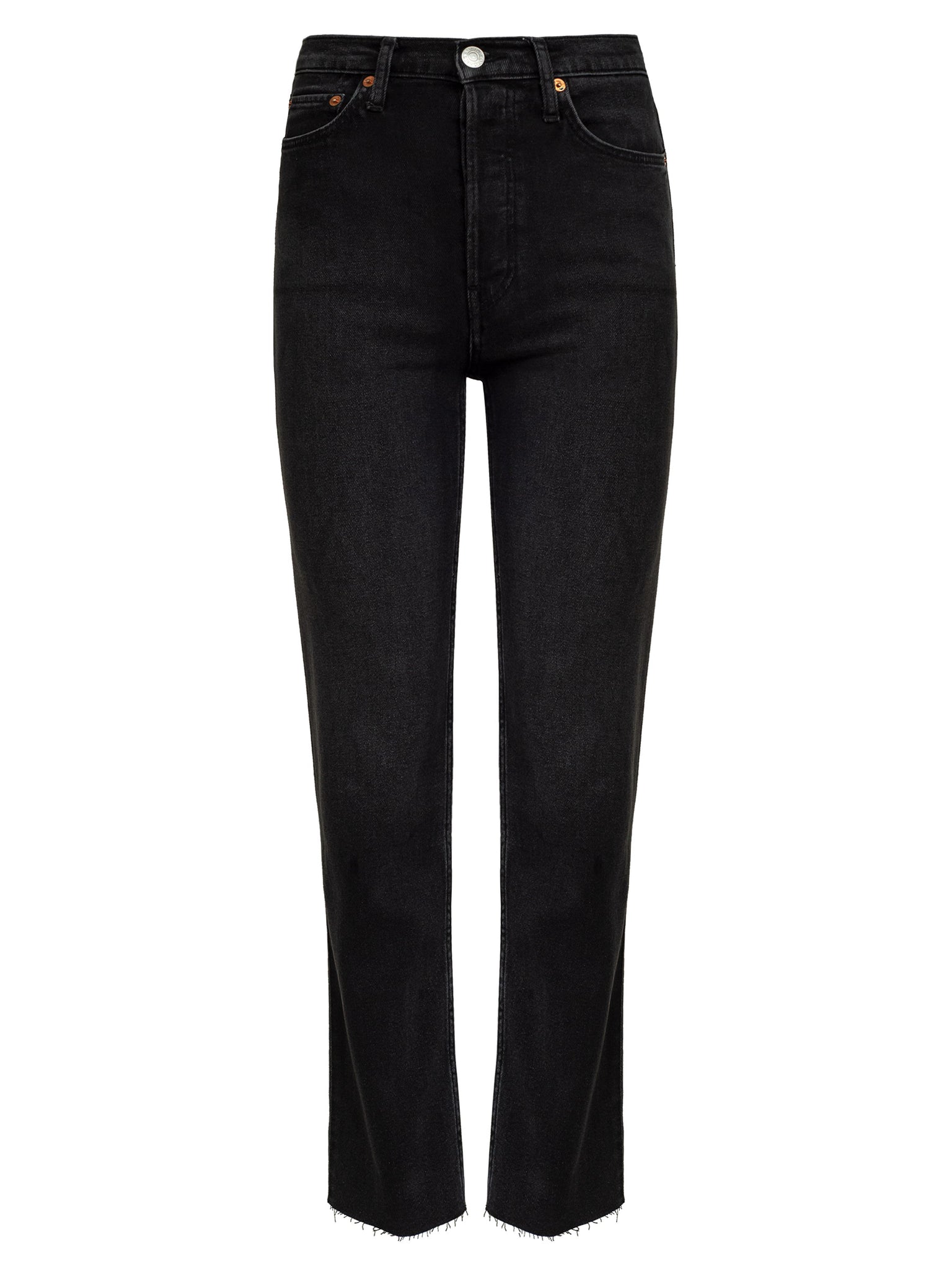 Jeans one black leg one white clearance