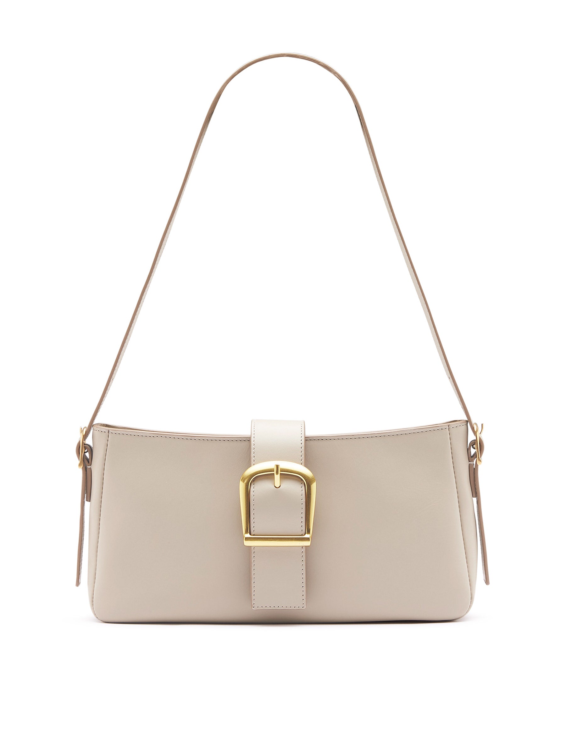 Rylan | Soft Baguette Bag in Parchment | The UNDONE
