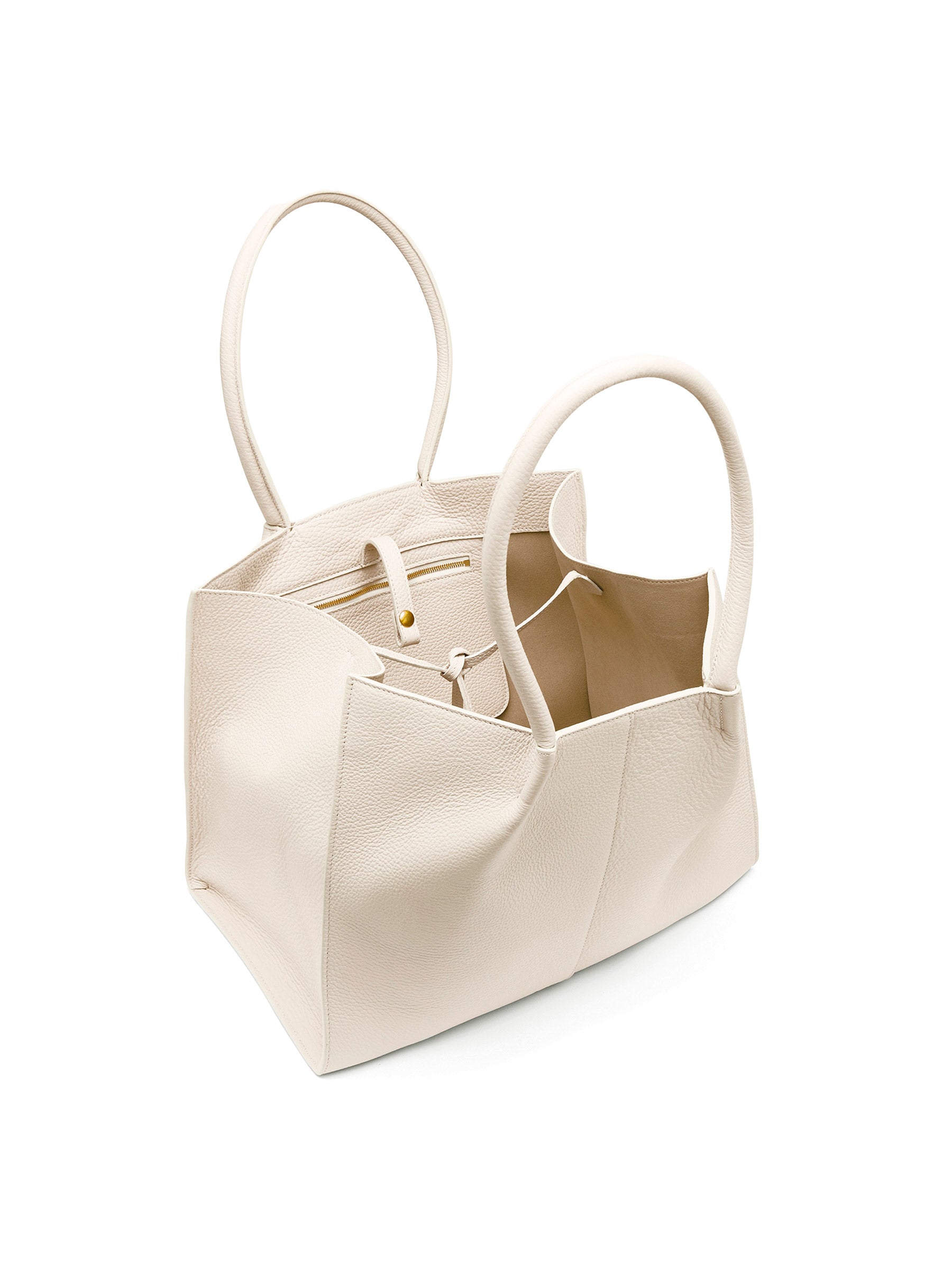 Rylan | Large Tote in Bone | The UNDONE