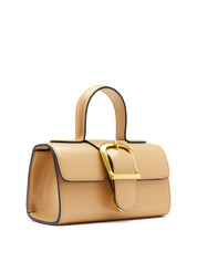 Rylan | 3.32 Camel with Black Edge Mini Satchel | The UNDONE