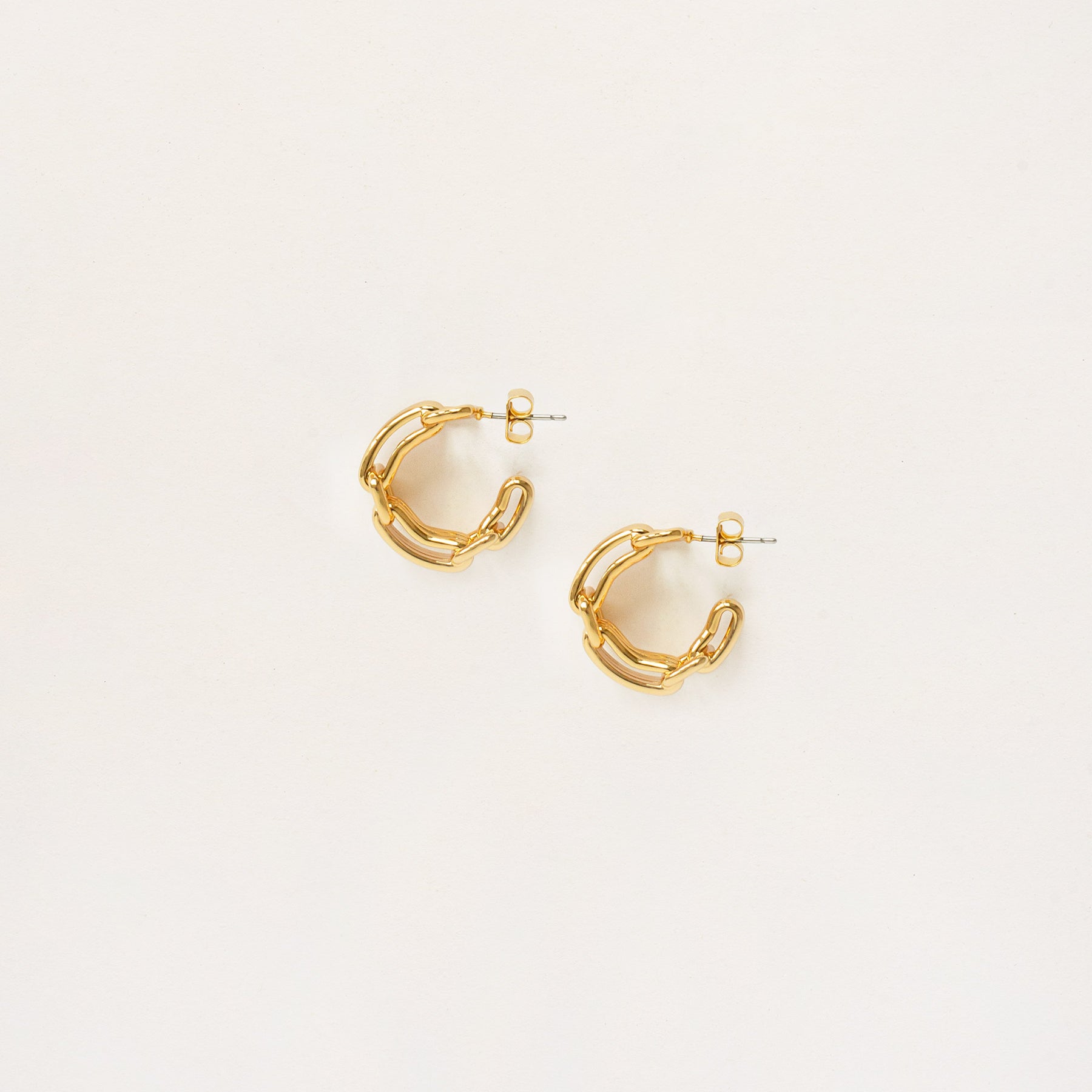 RYLAN | Flat Link Hoop Earring | The UNDONE