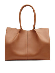 Rylan | 7.27 Large Tote in Caramel Soft Grained Leather | The UNDONE