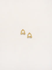 Rylan | Link Stud Earrings in Gold | The UNDONE