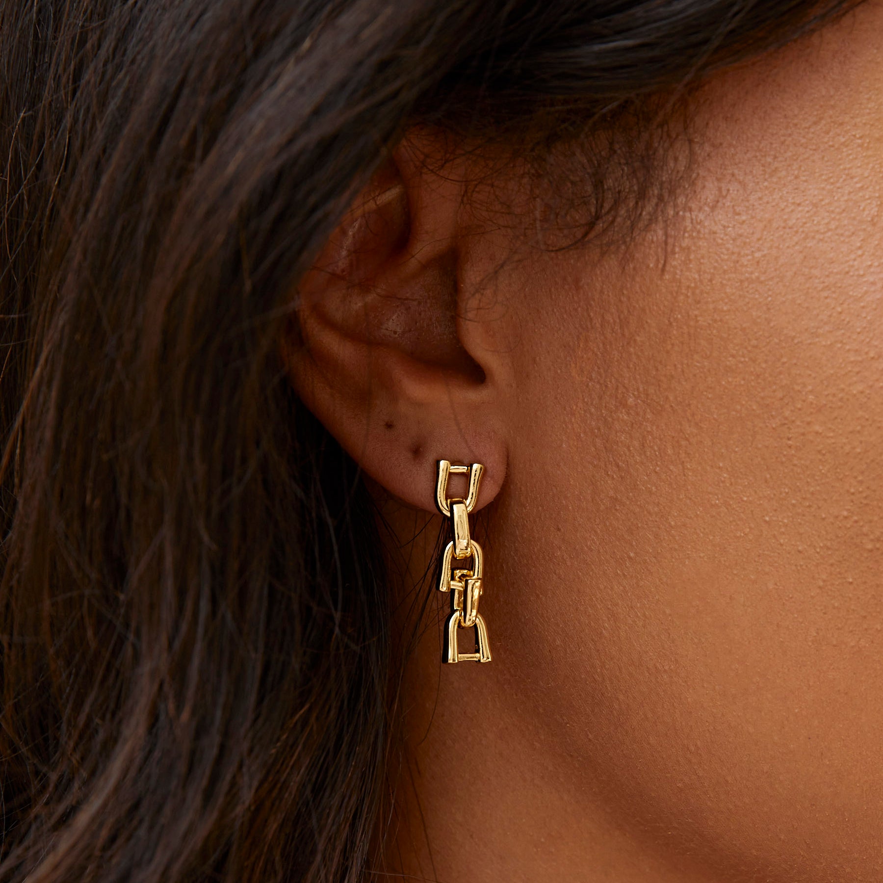 RYLAN | Thin Link Drop Earring | The UNDONE
