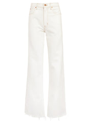 SLVRLAKE | Grace High Rise Wide Leg Jean in Natural White | The UNDONE
