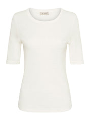 St. Agni | 70s Tee in White | The UNDONE