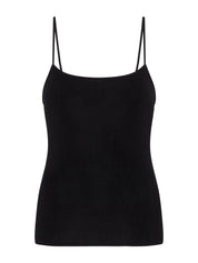 St. Agni | 90s Knit Slip Cami in Black | The UNDONE