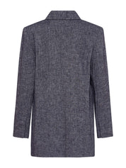 St. Agni | Navy Marle Anna Oversized Blazer | The UNDONE