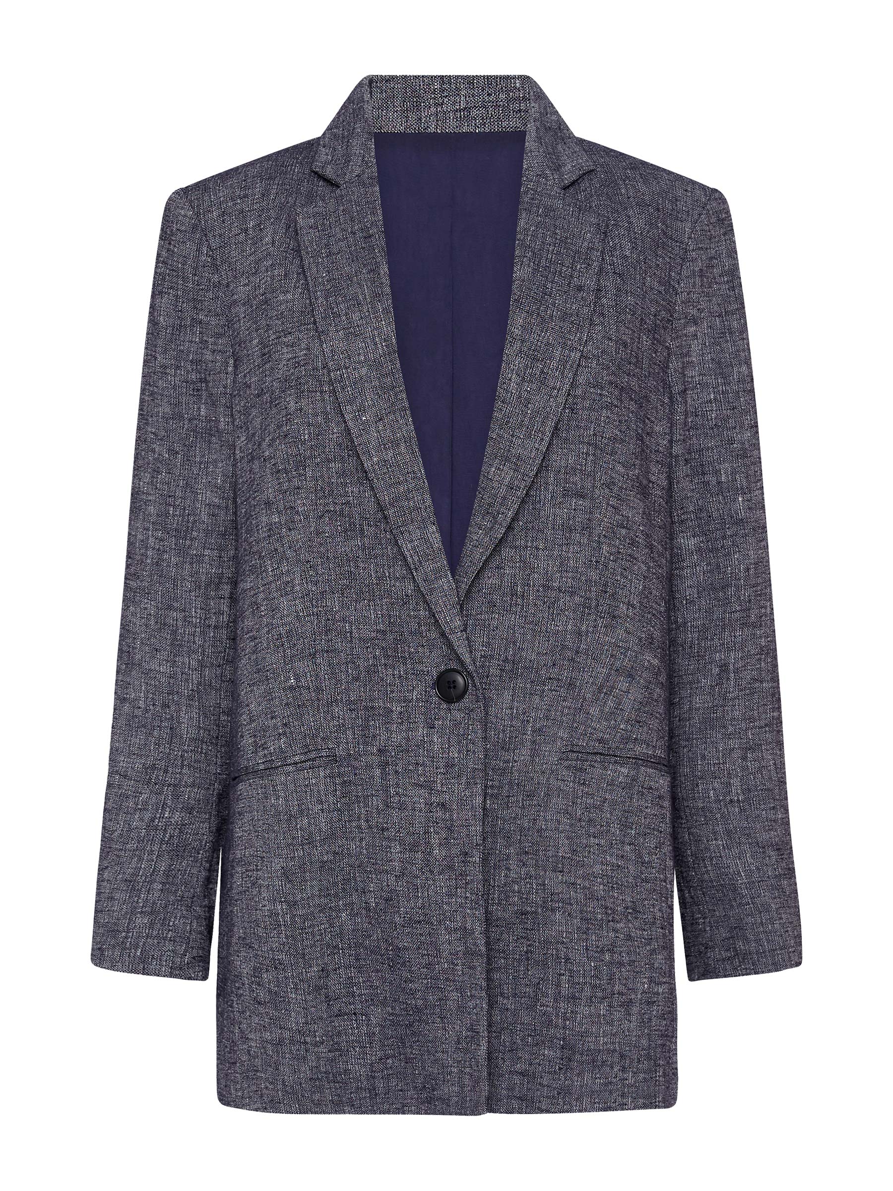 St. Agni | Navy Marle Anna Oversized Blazer | The UNDONE