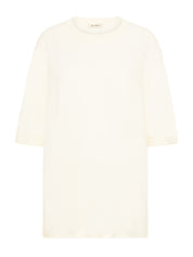 St. Agni | Cashmere Copain Tee in Chalk | The UNDONE