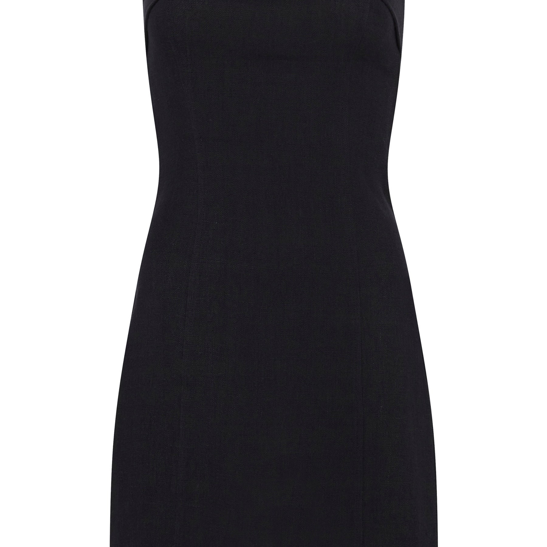St. Agni | Fold Detail Mini Dress in Black | The UNDONE