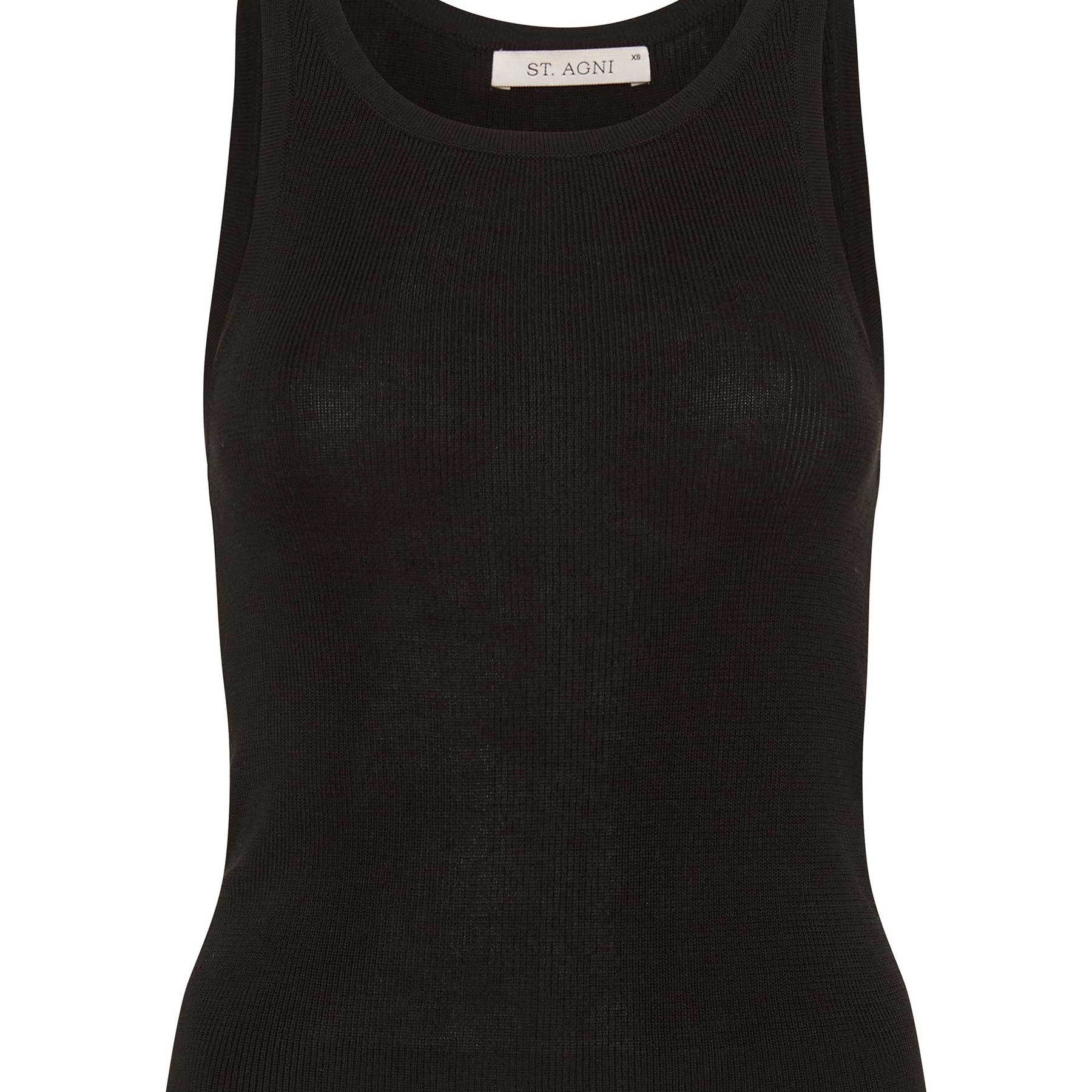 St. Agni | Knit Tank in Black | The UNDONE