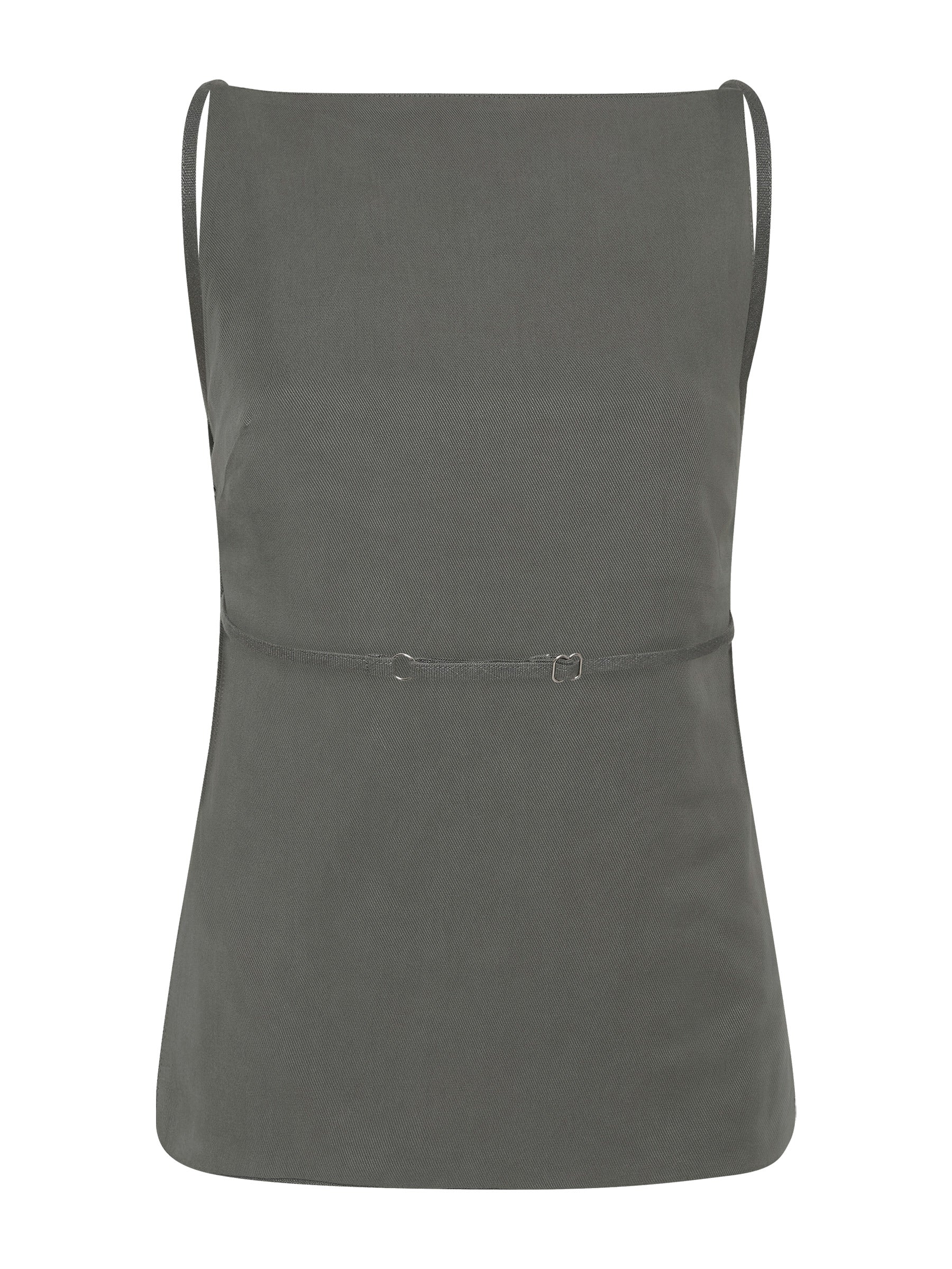 St. Agni | Square Neck Top in Castor Grey | The UNDONE