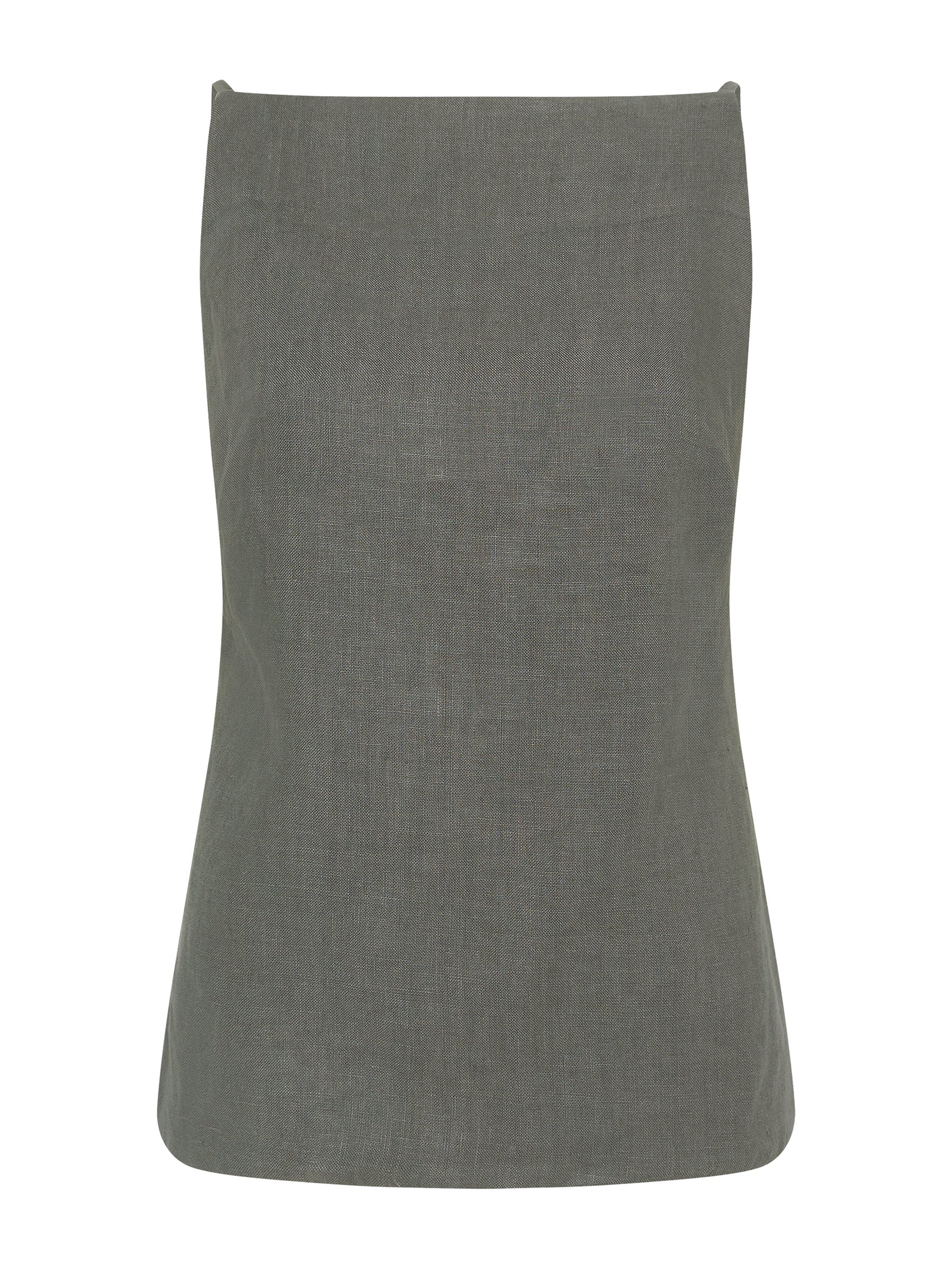 St. Agni | Square Neck Top in Castor Grey | The UNDONE