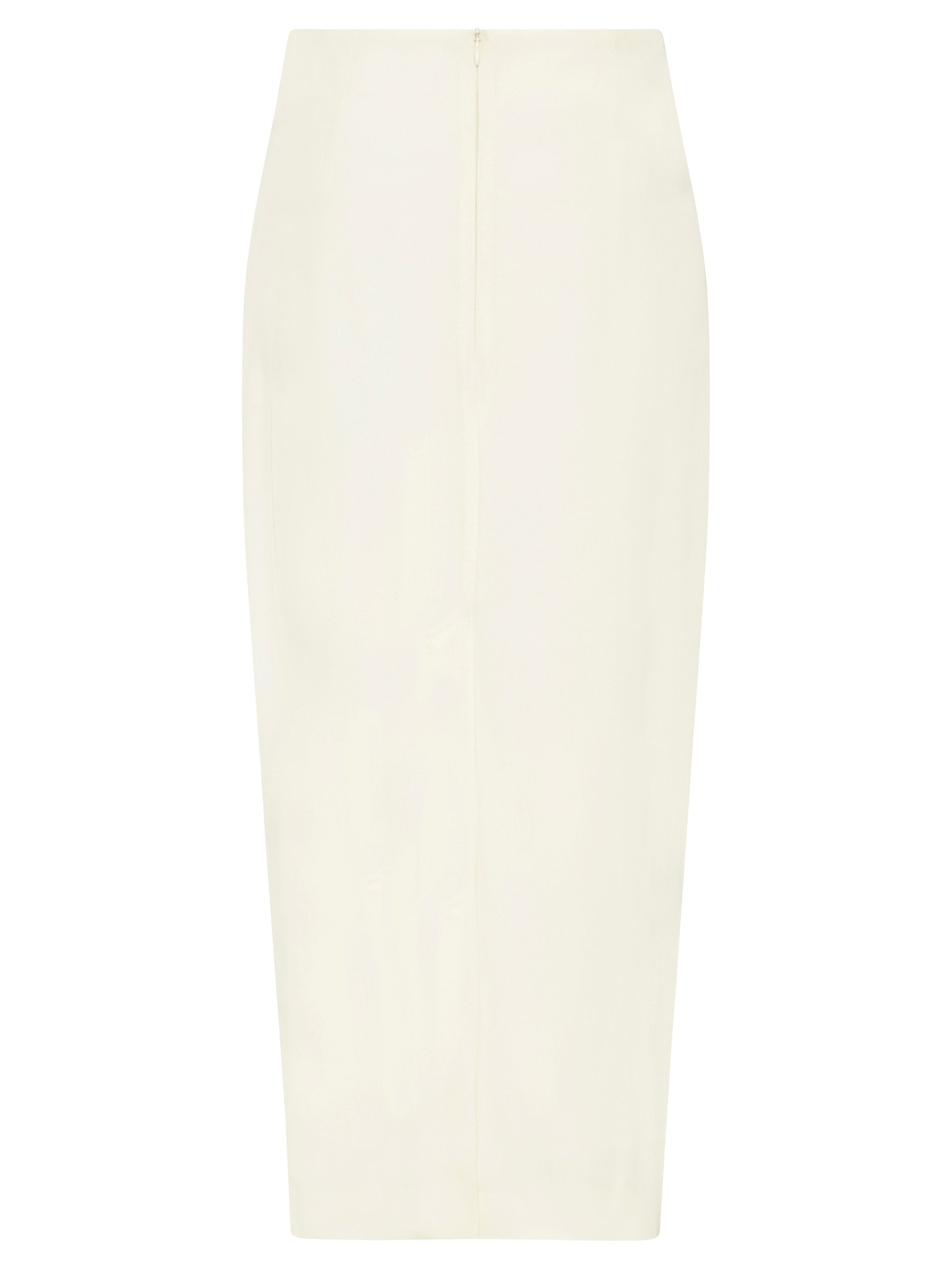 St. Agni | Low Waist Pencil Skirt in Cool White | The UNDONE
