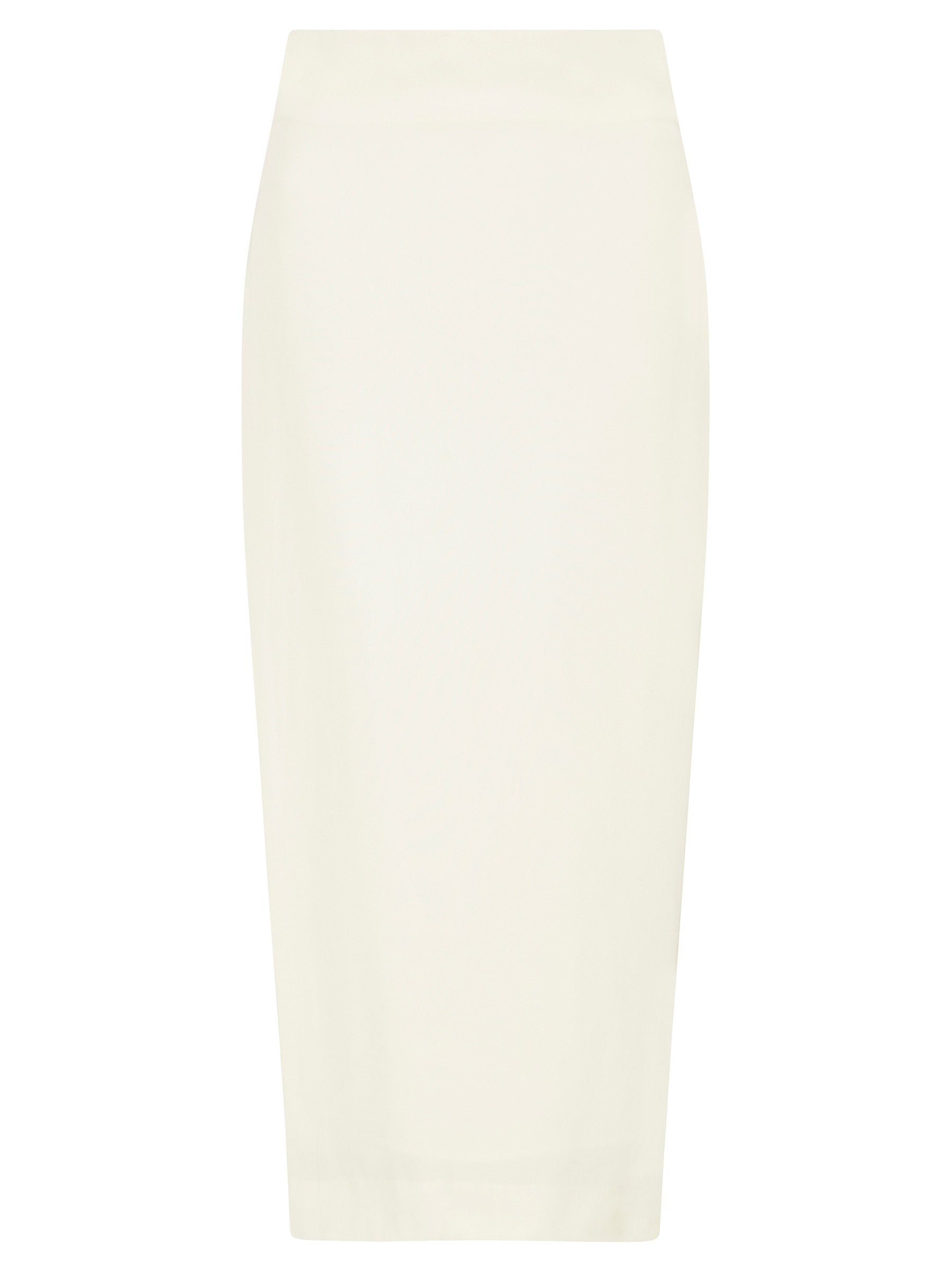 St. Agni | Low Waist Pencil Skirt in Cool White | The UNDONE