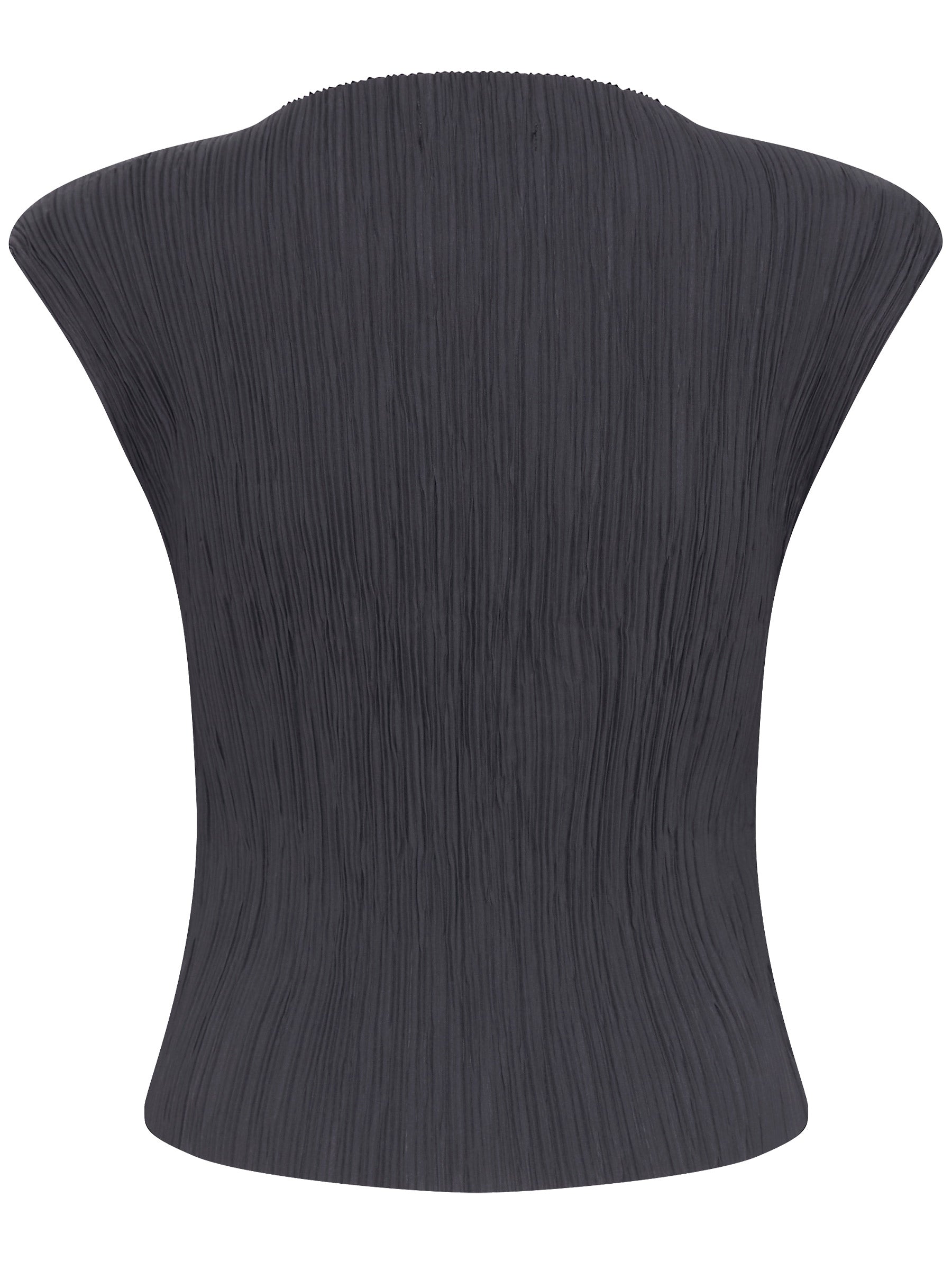 St. Agni | Pleated Top in Charcoal | The UNDONE