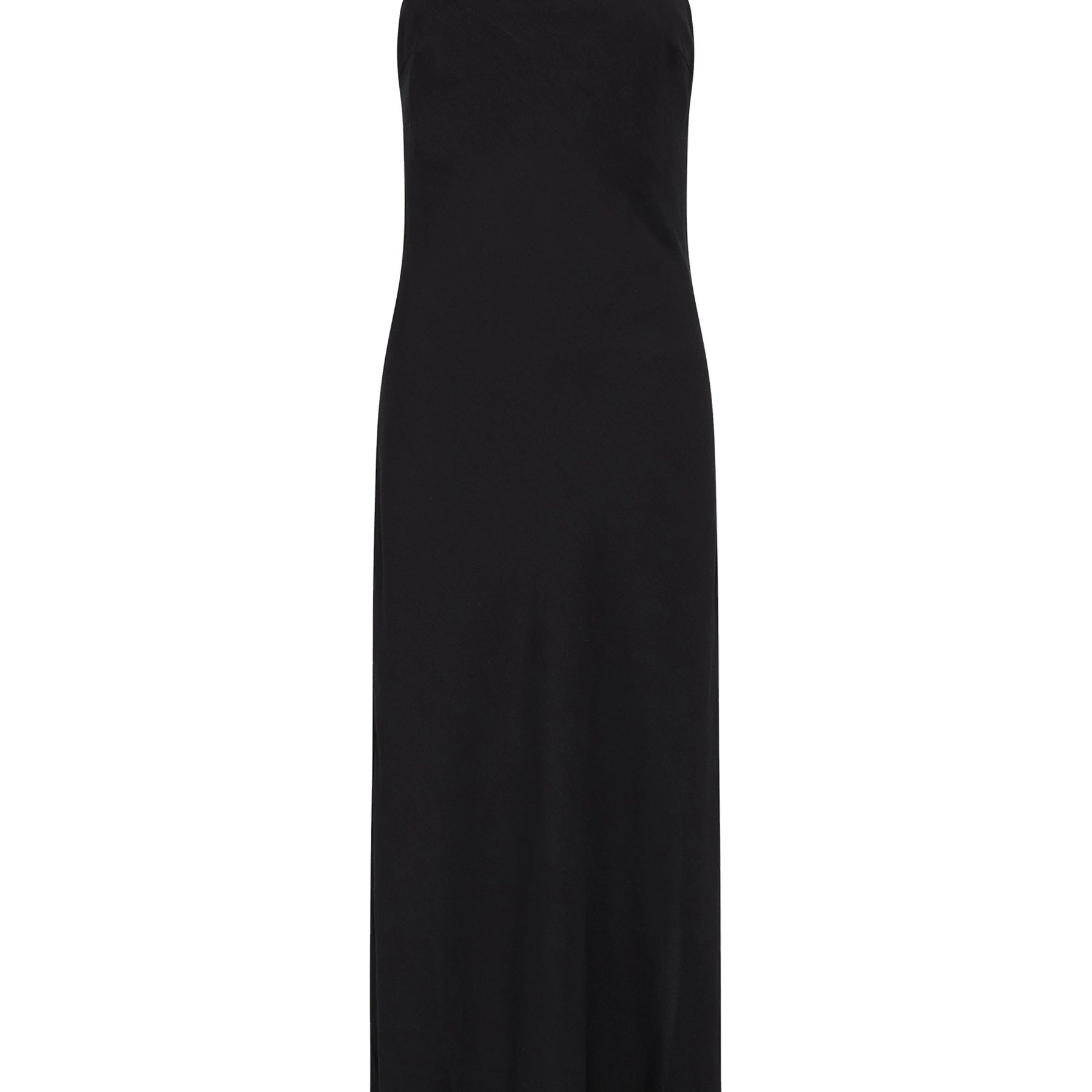 St. Agni | Straight Neck Dress in Black | The UNDONE