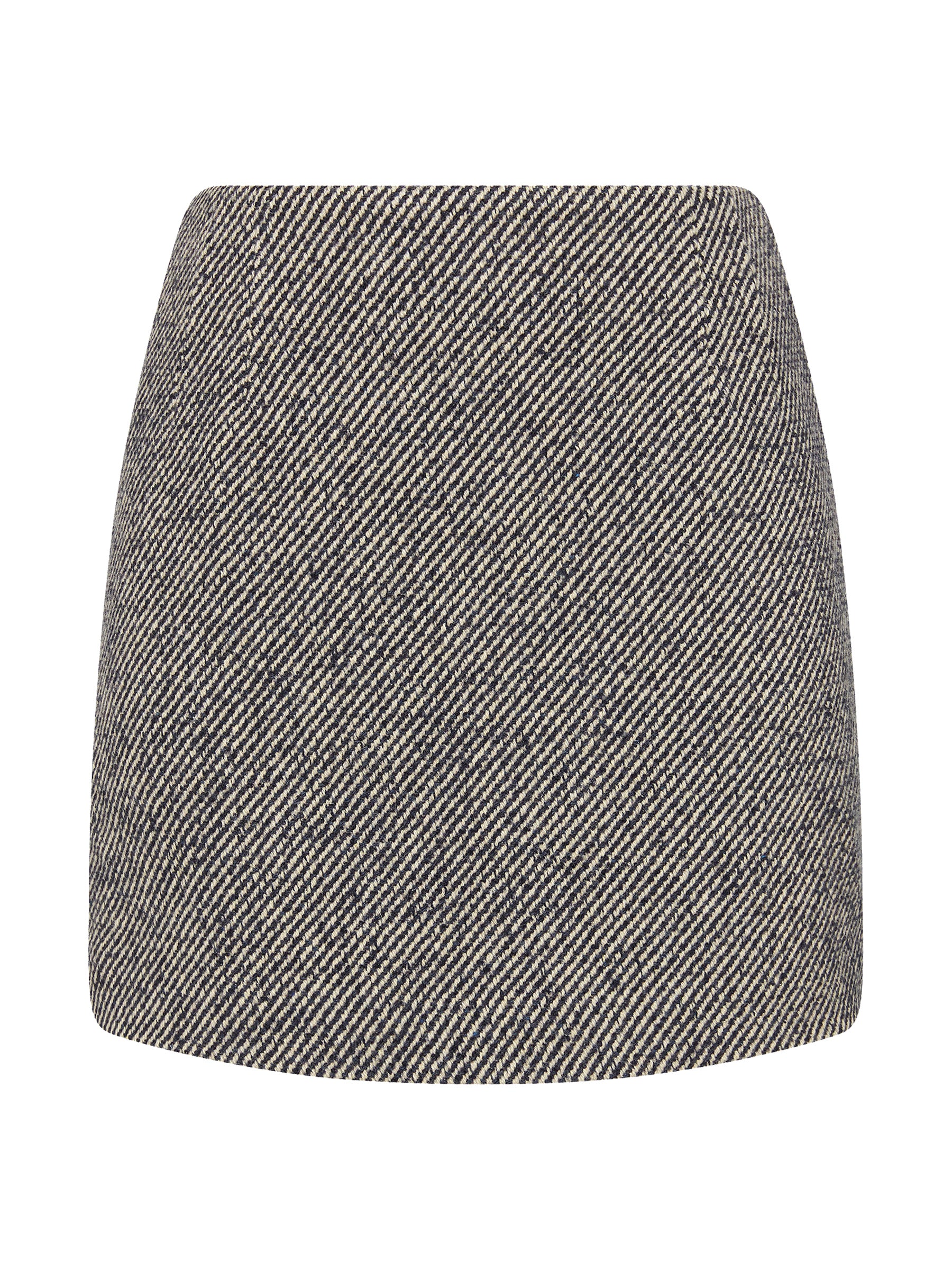 St. Agni | Twill Mini Skirt in Ink Twirl | The UNDONE