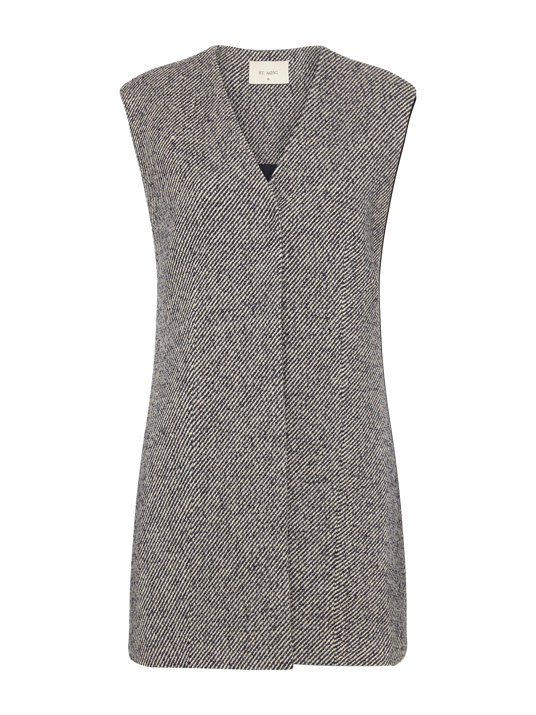 St. Agni | Twill Vest in Ink Twirl | The UNDONE