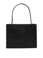 St. Agni | Woven Minimal Mini Tote in Black | The UNDONE