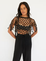 Wynn Hamlyn | Macrame Bead T-Shirt | The UNDONE