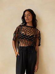Wynn Hamlyn | Macrame Bead T-Shirt | The UNDONE